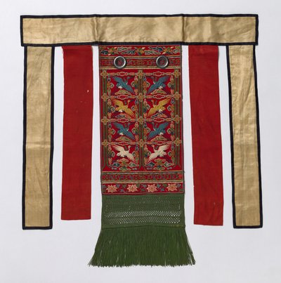 Delantal trasero para la túnica ceremonial real, finales de 1800-principios de 1900 de Unbekannt