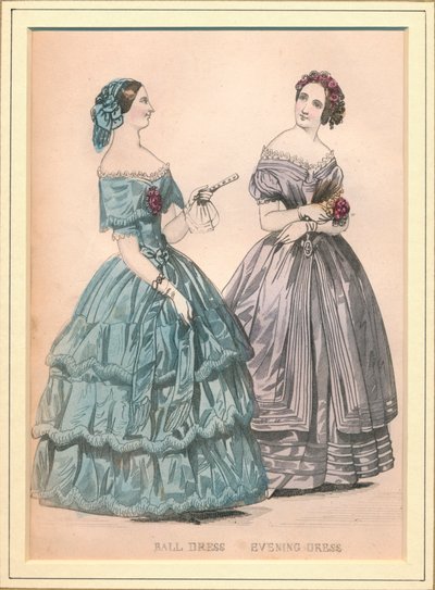 Vestido de baile y vestido de noche, siglo XIX de Unbekannt