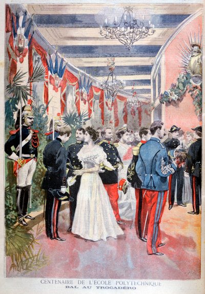 Baile celebrando un siglo de la escuela politécnica, Trocadero, París, 1894 de Unbekannt