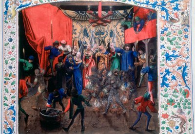 Baile de los hombres ardientes, 1393. c. 1470 de Unbekannt