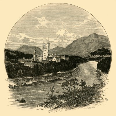 Castillo de Balmoral, desde el Camino, 1898 de Unbekannt