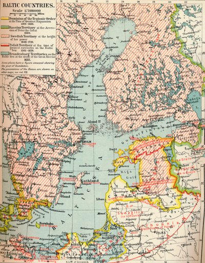 Países Bálticos, c. 1907, 1907 de Unbekannt