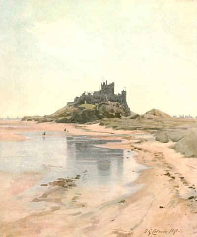 Castillo de Bamborough, 1891, c. 1900 de Unbekannt