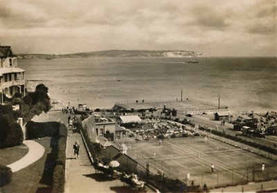 Quiosco de música y canchas de tenis, Shanklin, I.W., c1920 de Unbekannt