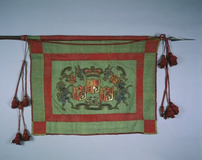 Estandarte con el escudo de armas real de Gran Bretaña, 1700s de Unbekannt