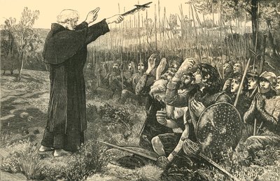 Bannockburn: El Abad de Inchaffray Bendiciendo a los Escoceses Antes de la Batalla de Unbekannt
