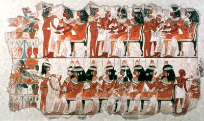 Escena de banquete de Unbekannt