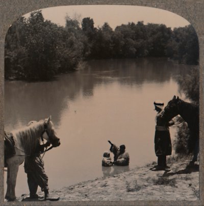Bautismo en el Jordán, c1900 de Unbekannt