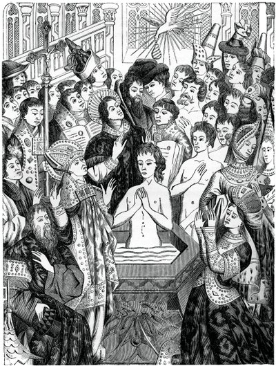 Bautismo del rey Clodoveo, Reims, 1870 de Unbekannt
