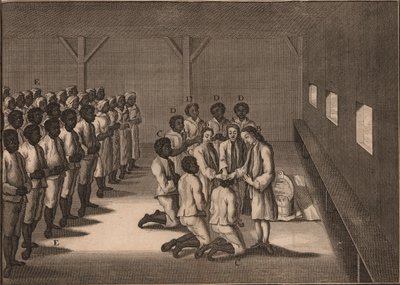 Bautismo de esclavos negros, 1757 de Unbekannt