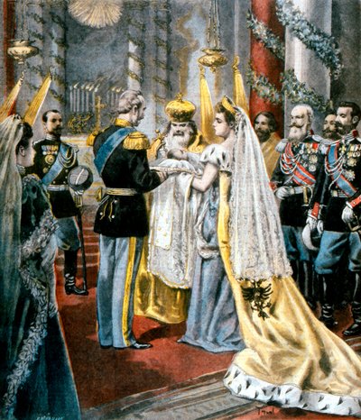 Bautismo de la Gran Duquesa Tatiana, hija de Nicolás II de Rusia, 1897 de Unbekannt