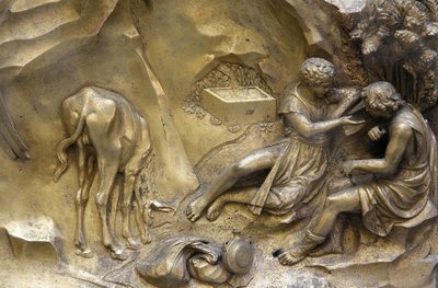 Baptisterio de San Giovanni. Puerta del Paraíso. Caín y Abel, Florencia, Italia de Unbekannt