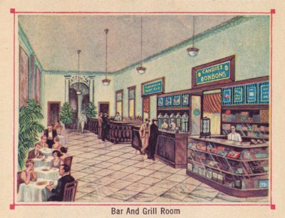 Bar y Sala de Parrilla - Hotel Florida - La Habana - Cuba, c1910 de Unbekannt