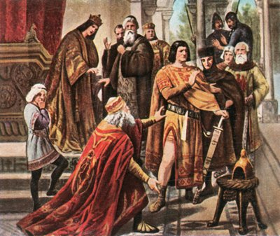 Barbarroja suplica ayuda a Enrique el León, 1176, 1936 de Unbekannt