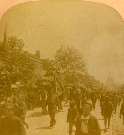 Desfile de Barnum, Penn. Ave. Washington D.C., finales del siglo XIX-principios del siglo XX de Unbekannt