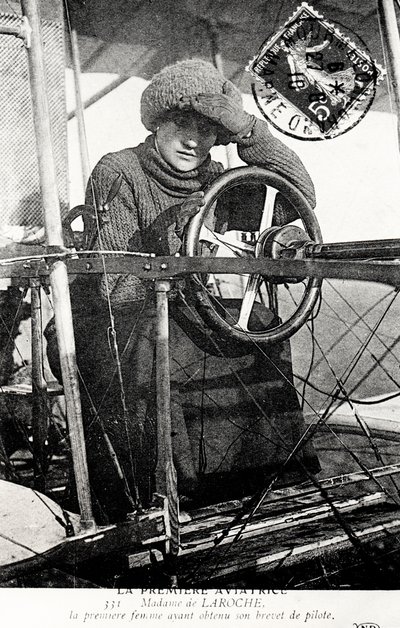Baronesa Raymonde Delaroche, aviadora francesa, 1909 de Unbekannt