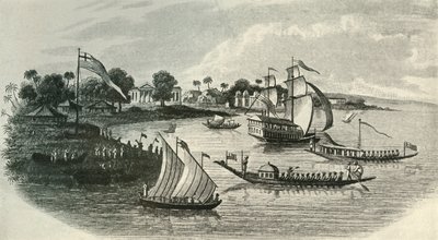 Casa Barrackpore, desde el Hugli, 1803, 1925 de Unbekannt
