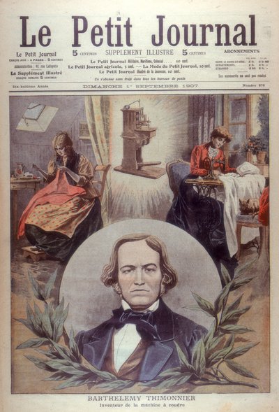 Barthelemy Thimonnier, inventor francés del siglo XIX, [1907] de Unbekannt