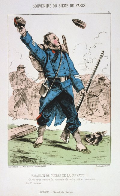 Batallón de Guerra de la Guardia Nacional, Sitio de París, 1870-1871 de Unbekannt