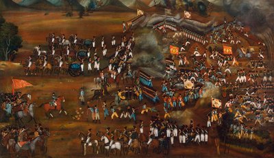 Batalla entre Persas y Rusos cerca de Sultanabad, 13 de febrero de 1812 c1815 de Unbekannt