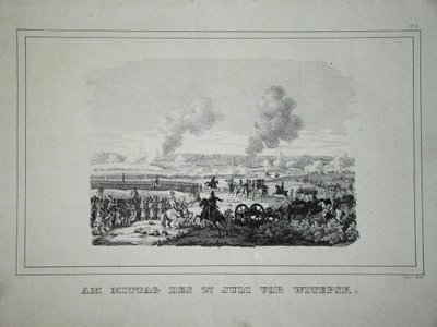 Batalla entre tropas rusas y caballería francesa cerca de Ostrovno 25-26 de julio de 1812 de Unbekannt