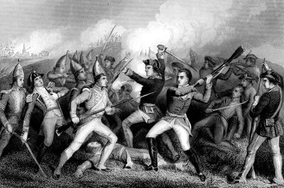 Batalla de Bennington, Vermont, Guerra de Independencia Americana, 16 de agosto de 1777 de Unbekannt