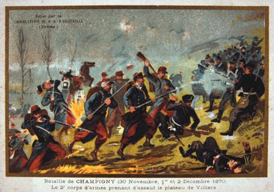 Batalla de Champigny, guerra franco-prusiana, 30 de noviembre-2 de diciembre de 1870 de Unbekannt