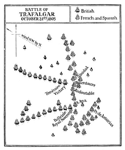 Batalla de Trafalgar, 1805 de Unbekannt
