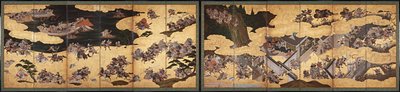 Escenas de batalla del Cuento de Heike (Heike Monogatari) de Unbekannt