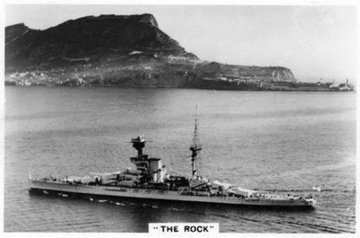 Acorazado HMS Revenge frente a Gibraltar, 1937 de Unbekannt
