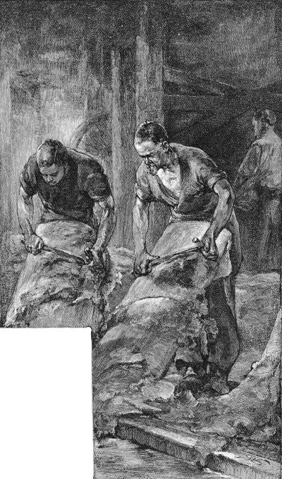 Curtido de pieles para la producción de cuero para zapatos, 1885 de Unbekannt