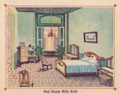 Habitación con baño - Hotel Florida - La Habana - Cuba, c1910 de Unbekannt