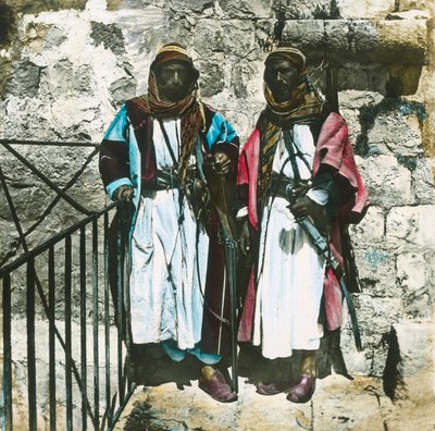 Jefes beduinos, Jericó, c. 1910s de Unbekannt