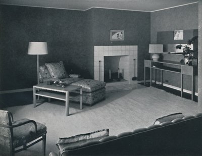 Dormitorio en la casa del Sr. Anatole Litvak en Santa Mónica, California, 1942 de Unbekannt
