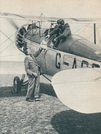 Antes del primer vuelo sobre el Monte Everest, 1933 de Unbekannt