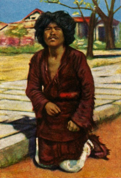 Mendigo, China central, c1928 de Unbekannt