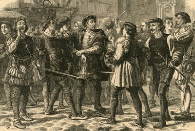 Inicio del motín en Cheapside de Unbekannt