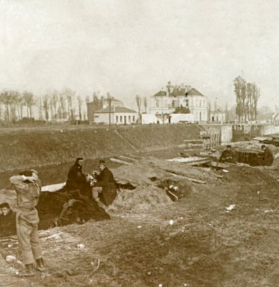 Observador belga, Yser, Flandes, Bélgica, c1914-c1918 de Unbekannt