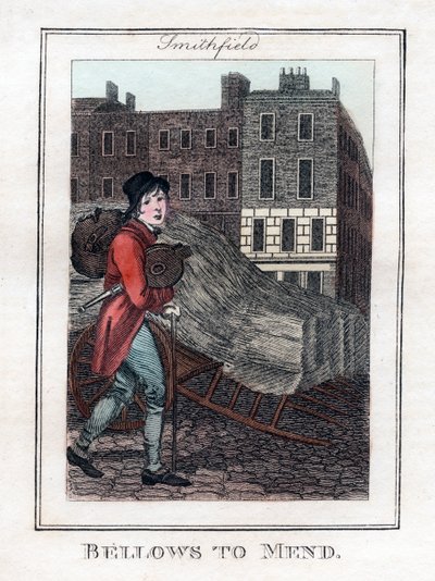 Fuelle para reparar, Smithfield, Londres, 1805 de Unbekannt