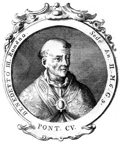 Benedicto III, Papa de la Iglesia Católica de Unbekannt