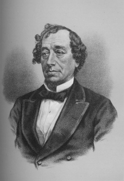 Benjamin Disraeli, Conde de Beaconsfield, estadista británico, c1868 1936 de Unbekannt
