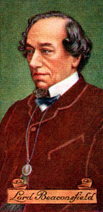 Benjamin Disraeli, Conde de Beaconsfield, de una serie de tarjetas de cigarrillos, 1935 de Unbekannt