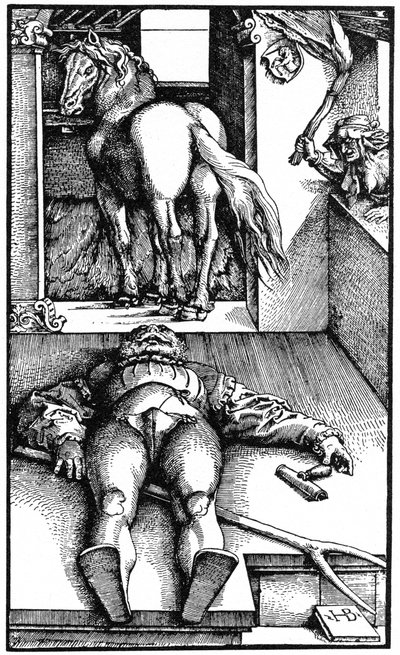 Novio embrujado durmiendo y una hechicera de Unbekannt