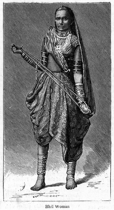 Mujer Bhil, 1886 de Unbekannt