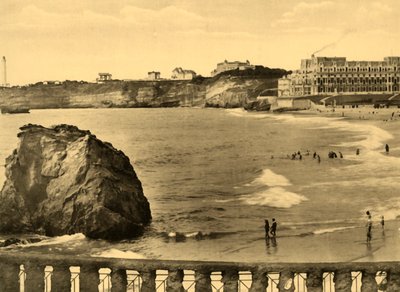 Biarritz - Hotel du Palais y la Bahía, c. 1930 de Unbekannt
