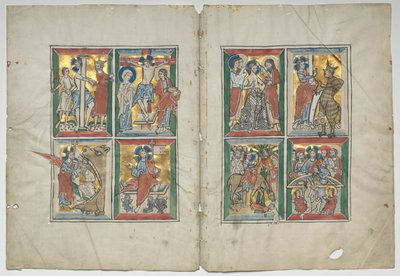 Bifolio con escenas de la vida de Cristo, 1230-1240 de Unbekannt