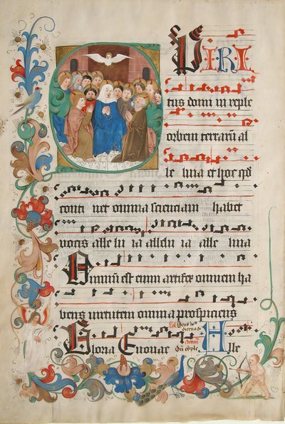 Bifolio de un gradual, alemán, finales del siglo XV de Unbekannt