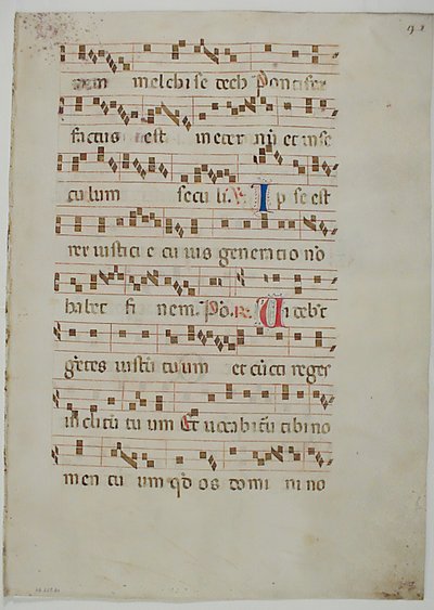 Bifolio de un Antifonario, Italiano, siglo XIV de Unbekannt