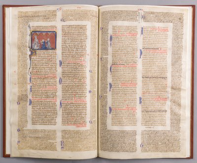 Bifolio con los Decretales de Graciano, francés, ca. 1290 de Unbekannt