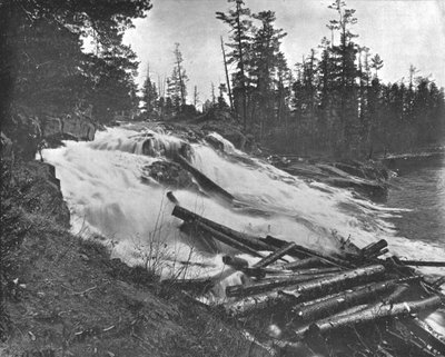 Grandes cataratas, río Peshtigo, Wisconsin, EE.UU., c1900 de Unbekannt